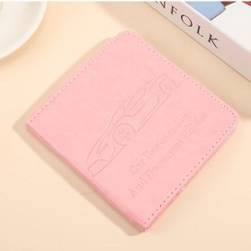 Resim Sunshine022 Pembe Renkli Sürücü Belgesi Cüzdanı Araç İçi Düzenleyici Ve Sigorta Kartları Cebi 