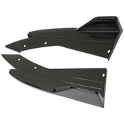 Resim Meridiangoods Mercedes Benz Cls W201 W222 Siyah Spoiler Uzantıları Hava Akışı Ve Koruma 