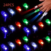 Resim 24/36 adet LED Parmak Işıkları, 6 Renk, Gece Etkisi Işıklı Parti Malzemeleri, Doğum Günleri, Gece Kulüpleri, Sokak Dansı, Barlar, Performanslar, Konserler, Noel Yeni Yıl Partileri vb. için Uygun 