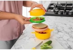 Resim Hamburger Model Beslenme Kabı 
