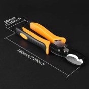 Resim Trendooze Güneş022 Kablo Kesici Makas, Dayanıklı Metal Tel Soyma Aleti 