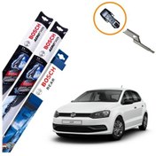 Resim Vw Polo Muz Silecek Takımı Ön ve Arka Bosch Aerotwın 2009-2018 