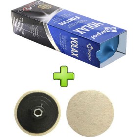 Resim Don Yağı Polisaj Parlatma Metal Mavi Cila 1 kg + Polisaj Keçesi 115 mm 