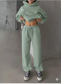 Resim 3 İplik Şardonlu Lastik Paça Eşofman Mint P510439 Mint 