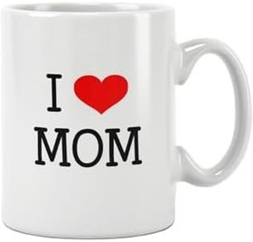Resim I Love Mom Anneler Günü Doğum Günü Anne Hediye Baskılı Kupa Bardak, QBM1288 