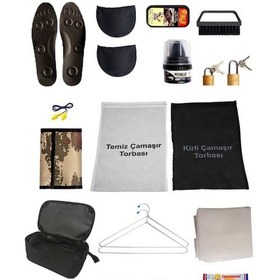 Resim Asker Malzemeleri Seti 21 Parça Asker Malzemesi Paketi Yeşil 