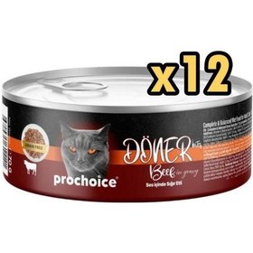 Resim Döner Bites Biftekli Yetişkin Kedi Konservesi 70 Gr X 12 Adet 