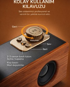 Resim 10numara Nostaljik Görünümlü Müzik Kutusu Bluetooth Usb-sd Kart Aux Girişli Radyolu Müzik Sistemi Mp3 Çalar 