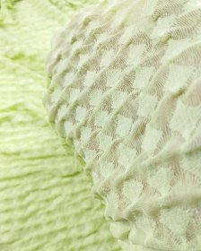 Resim Waffle Jarse Açık Yeşil Renkte Tek En En 90 Cm X Boy 285 Cm -3035 