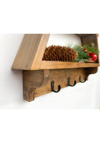 Resim Ağaç Atölyesi - Çam Ağacı Motifli Askılık 