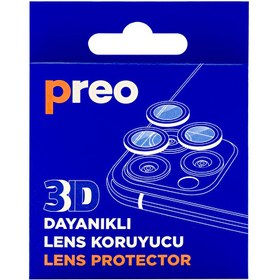 Resim Dayanıklı Lens Koruma iPhone 13 Pro /13 Pro Max Üçlü 3D Lens Preo