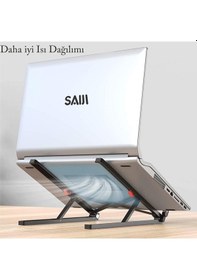 Resim Bix Saiji X2 Taşıma Çantalı Alüminyum Notebook Laptop Standı 
