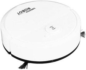 Resim Otomatik Robot Süpürge Verimli Temiz Fayans Ahşap Zemin, Ev İçin İdeal Evcil Hayvan Tüyleri Akıllı Sensörlü Düşük Tüylü Halı Düşme Önleyici Toz, Günlük Temizlik Için 400mAh Pil 