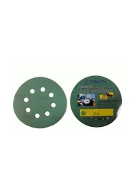 Resim Nikon 52044 Kırılmaz Yeşil Cırt Zımpara 125x400 Kum 8 Delikli 