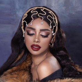 Resim 1 adet Zarif Kadınlar için Taşlı Saç Bandı - El Yapımı Gelin Kıyafeti, Altın ve Siyah, Altın Detaylı, Düğünler, Partiler ve Resmi Etkinlikler için Mükemmel, Kostüm Aksesuarı|Modaya Uygun Saç Bandı|El Yapımı Tasarım, Düğün Saç Bandı 