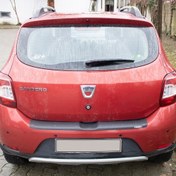 Resim Dacia Sandero 2012-2020 Arka Tampon Koruma Eşiği Mat Plastik 