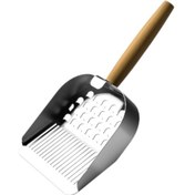 Resim Homyl Paslanmaz Kedi Kumu Küreği Çok Amaçlı Pratik Hafif 