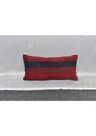 Resim Zehra Abla Halı Yeni El Dokuma Dekoratif Lumbar Kilim Kırlent Yastık Kılıfı 6616 Çok Renkli 