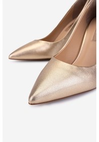 Resim Valmenti Kadın Hakiki Deri Dore Stiletto Ayakkabı 1160 26330 Bn Ayk Sk25-26 Dore Dore 