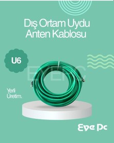 Resim 20 Metre 20 M Uydu Çanak Anten Kablosu Iç Diş Ortam 