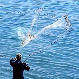 Resim Dayanıklı Yapı, Yüzen Naylon Yapışkan Balık Ağı - Karışık Renk - Göller ve Nehirler için İdeal - Balıkçılık için Temel Ekipman - Dayanıklı Astar, Güçlendirilmiş Kenarlar ve Halkalar ile, Gölet Balık Ağı|Stabil Balık Ağı|Dayanıklı Naylon Ağ 