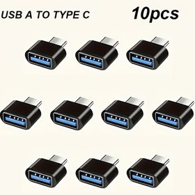 Resim USB Dişi - TypeC Erkek Adaptör, 10/20 adet, Bilgisayar, Telefon ve Bellek Çubuğu İçin Port Dönüştürücü, Bilgisayar Adaptörü,Veri Aktarımı,Hafif Tasarım,Kompakt Adaptör,Yüksek Hızlı Aktarım,Dayanıklı Bağlantı Elemanı,Port Dönüştürücü,Şarj Adaptörü,Gadget Severler,Ofis Çalışanları 