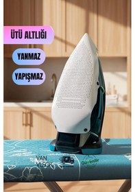 Resim Ütü Altlığı Yanmaz Yapışmaz Isıya Dayanıklı Ütü Masası Koruyucu Silikon Mat, Kaymaz Ütü Tabanlığı 