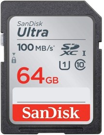 Resim Sandisk Ultra Sdhc 64gb 100mb/s Class 10 Uhs-ı Hafıza Kartı Sdsdunr-064g-gn6ın 