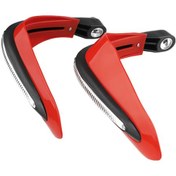 Resim Padalink Motorsiklet Led Işıklı Koruyucu Kolluk, Pp+pc+alüminyum El Koruyucu, Kırmızı Renkli El Tutucu Muhafızı 