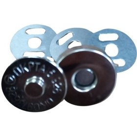 Resim Manyetik Çanta Çıtçıtı Gümüş 5 Adet 