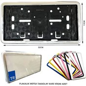 Resim Plakalık Plastik Tak Kolay Kare Krom Çerçeveli 1 Adet 