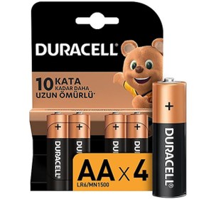 Resim Duracell AA Kalem Pil 4'lü Paket 