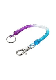Resim Istakoz Kancası Mor Mavi Bahar Esnek C Anahtarlık Anahtarlık Askısı Halat Kordon 