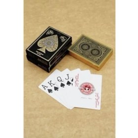 Resim Hype Store Gold Jumbo Plastik Su Geçirmez Jumbo Blackjack Iskambil Oyun Kağıdı CIN885SR 