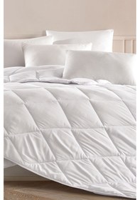 Resim Elart Mikro Yorgan Çift Kişilik Vakumlu 300 Gr/m2 195x215 Cm Beyaz Beyaz 