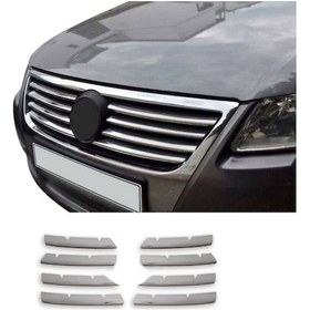 Resim Vw Passat 3c Krom Ön Panjur 2005 2010 8 Parça Paslanmaz Çelik 
