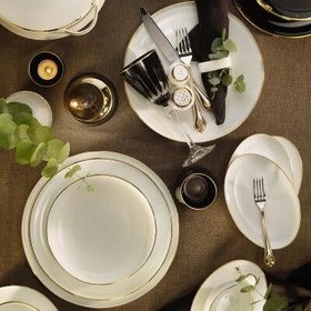 Resim Evaliza Hanedan Shiny Gold 135 Parça 12 Kişilik Yemek Takımı 