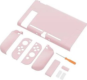 Resim playvital Nintendo Switch Joycon için yükseltilmiş dockable kılıf, Nintendo Switch için ergonomik kılıf, Joy Con için ayrılabilir koruyucu kılıf çanta (pembe) 