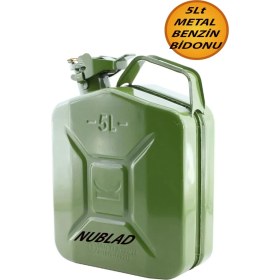 Resim Bro Metal Benzin Bidonu 5 Litre Akaryakıt Mazot Taşıma Doldurma Depolama Bidonu Dayanıklı Bidon. 
