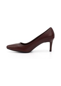 Resim Gönderi(R) Gönderi R Bordo Sivri Burun İnce Topuklu Hakiki Deri Stiletto Bordo 