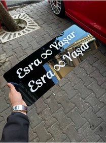 Resim Barcode Works Gelin Arabası Dekor Pleksi Wedding Day 2 ADET 