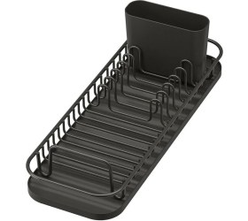 Resim Tekno Trust Siyah Bulaşıklık Küçük Boy 17X47X14 Tabaklık Çatal Bıçaklık Plastik Bulaşık Seti Siyah Renk 