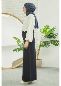 Resim 2254-denim Klasik Etek Lacivert Lacivert 