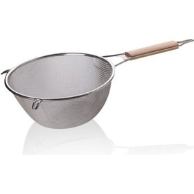 Resim Ahşap Saplı Süzgeç 21 Cm Royaleks-blsass22 Beyaz - Siyah 