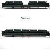 Resim Velura Home & Living Zeri Lobi Koltuğu & Şark Köşesi - Koyu Yeşil 125 