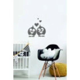 Resim Aşık Kuşlar Priz Sticker-Oto STICKER-18X18CM 