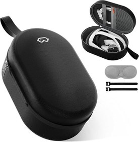 Resim Meta Quest 2 3 3S Vision Pro Sert Taşıma Çantası Siyah 
