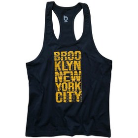 Resim Bluu Fitness Gym Tank Top Sporcu Atleti Brook Lacivert 