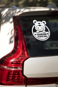Resim Bricave Arabada Bebek Var Araba Cam Sticker 24x28cm 