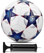 Resim Soft Kare Futbol Topu Official 5 Numara Sert Zemin Halı Saha Mavi 